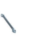 Ferme-porte à ressort spiral N°72 argent lg.222mm - GROOM - 172001