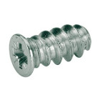 Vis euro de fixation Ø 6.3x15 mm HETTICH - Tête fraisée plate - Empreinte PZ - Acier galvanisé - 73889
