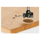 Fraise pour ferrures HW avec queue de 8mm FESTOOL HW S8 D15 - 491070