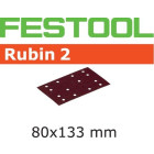 Abrasif pour ponçeuse festool rubin 2 - 80 x 133 mm