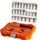 Coffret serrage cliquet 1/4 et tournevis 32 pièces, fidex-800002