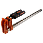 Jeu 2 serre joints presse a vis 400 x 80 mm, fidex-801232