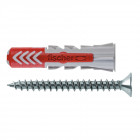 Cheville tous matériaux duopower fischer 5x25 + vis - boite de 50 - 555105