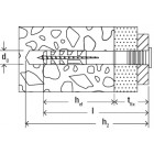 Cheville clou nf 5x25/1 fischer - boite de 100 - 514872