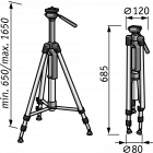 Trépied laser lks 65-170 f 1/4 flex - 398624