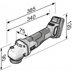 Moteur de base sans fil trinoxflex 18,0 v bme 18.0-ec 5.0 set + accessoires flex - 505935