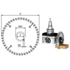 Lame d'inciseur conique industriel freud - ø120 2,8-4,0/2,2 al22 z24 conique - f03fs02605 -li25m28eb3 Lame d'inciseur conique industriel freud - ø120 2,8-4,0/2,2 al22 z24 conique - f03fs02605 -li25m28eb3