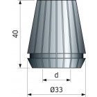 Pince haute précision  ER32 FREUD - Ø10 H40 Plage de serrage 10÷9 - F03FA01554 -MP06M  109