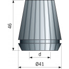 Pince haute précision  ER40 FREUD - Ø8 H46 Plage de serrage 8÷7 - F03FA01667 -MP16M  089