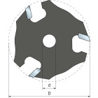 Couteau à rainurer FREUD - Ø50,8 H5,95 AL8 Z3 - F03FR02025 -56-11108P