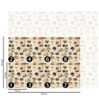 Papier peint noir singes - FUNGI++