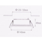 Spot encastrable led cob 15w 80 rond - couleur eclairage au choix