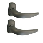 Béquille double Horus Midi 2053I FAPIM Carré 8 mm - Noir 9005 - 2053_37