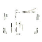 Kit oscillo-battant galicube 2 v fapim à crémone gea - compas moyen 562 à 1200 mm - argenté - 1331gf_g6