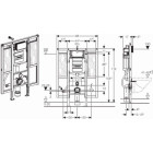 Bâti-support Duofix 112 cm adapté PMR réservoir à encastrer GEBERIT pour WC suspendu et barres de relevage - 111.375.00.5