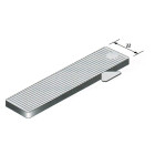 Cale vitrage lrg.24mm l.80mm ep.2mm grise