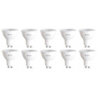 Lot de 10 spots led gu10 10w 1000lumens – lumière du jour (6000k) - haute luminosite