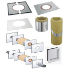 Accessoires règlementation thermique RT 2012 - PGI pour poêles à Pellets - Kit de traversée de mur - conduit extérieur