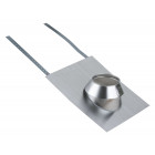 Solin inox 15 à 30 tuile avec collerette THERMINOX TI - Diamètre : 150
