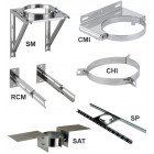 Elements de support et de maintien THERMINOX TI - Collier pour hauban - diamètre 130 - réf. CHI