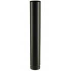 Tuyau droit émaillé - elément 100 cm - diamètre 80 mm - couleur : noir mat