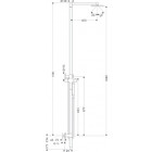 Colonne de douche thermostatique avec douche de tête HANSGROHE AXOR Starck  1jet chromé - 10912000