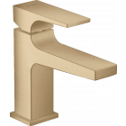 Mitigeur de lavabo HANSGROHE Metropol  poignée manette bec court, bonde Push-Open bronze brossé - 32500140