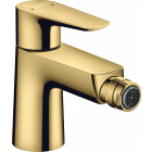 Mitigeur bidet, avec tirette et vidage aspect doré poli - 71720990