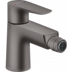 Mitigeur bidet, avec tirette et vidage noir chromé brossé - 71720340