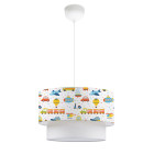 Lustre lampe lumière suspendu suspension lurgan pour enfant e27 70 cm motif de véhicules helloshop26 03_0007549