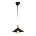 Lustre lampe lumière suspendu suspension en plastique hauteur 62 cm e27 noir / bronze patiné helloshop26 03_0007505