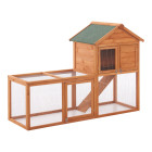 Clapier cage à deux niveaux 110 x 160 x 61 cm sapin naturel helloshop26 03_0006807