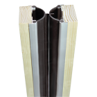 Jeu de battement complet coupe-feu JOURJON - H.2m 50 - Pour 2 portes 36-44 mm - 2 joints + 4 profilés alu - 261124
