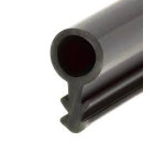 Joint tubulaire S357 PVC Noir KISO - Rainure 3mm feuillure 5mm - 100 mètres - S357