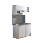 Moderna kitchenette complète boreale 120x60 blanc mélaminé