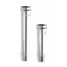 Conduit droit Apollo Pellets - Rallonge télescopique 60 à 240 mm - finition : noir mat