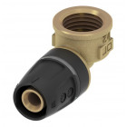 Coude femelle tecelogo-push laiton - d : 25x20/27
