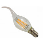 Ampoule led e14 flamme cob filament 6w 220v 360 - couleur eclairage au choix