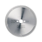Lame scie stationnaire DEWALT Ø 260 Alésage 30 mm 80 dents négatif - Pour alu/plastique - DT4280