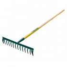 Râteau Duopro 14 dents courbes manche bois certifié PEFC LEBORGNE - 375102