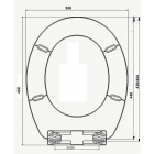 Abattant wc polypropylene fantaisie bleu