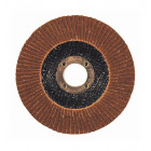 Lot de 10 disques à lamelles bombées corindon d.115x22,23mm grain 40
