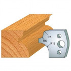 Jeu de 2 fers profilés acier ht.40 mm n°011