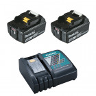 Pack makita 2 batteries bl1850b + chargeur dc18rc - 197570-9
