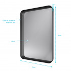Miroir 80x45 dotz Aurlane - MIR036