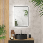 Miroir rond - 50x70x4cm - go led rectangular 50