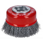 Brosse boisseau acier x-lock bosch ø70 fil 0.3 mm - 2608620725
