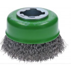 Brosse boisseau inox x-lock bosch ø75 fil 0.30 mm - 2608620728