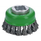 Brosse boisseau inox x-lock bosch ø75 fil 0.50 mm - 2608620729