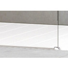 Profil de tenue au sol en aluminium - Longueur 150 cm - Finition : Chromé